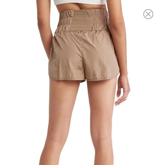 Free People The Way Home Shorts Mushroom Size S - Picture 2 of 3